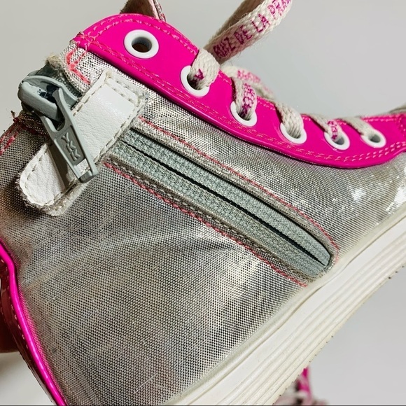 Agatha Ruiz De La Prada little girls size 11 colourful high top sneakers - Picture 6 of 7